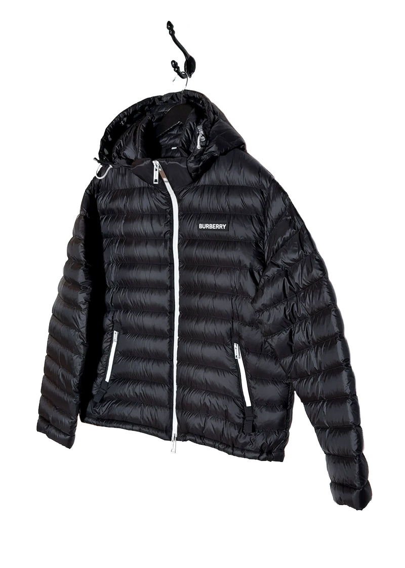 Burberry Barnet Black Down Hooded Jacket