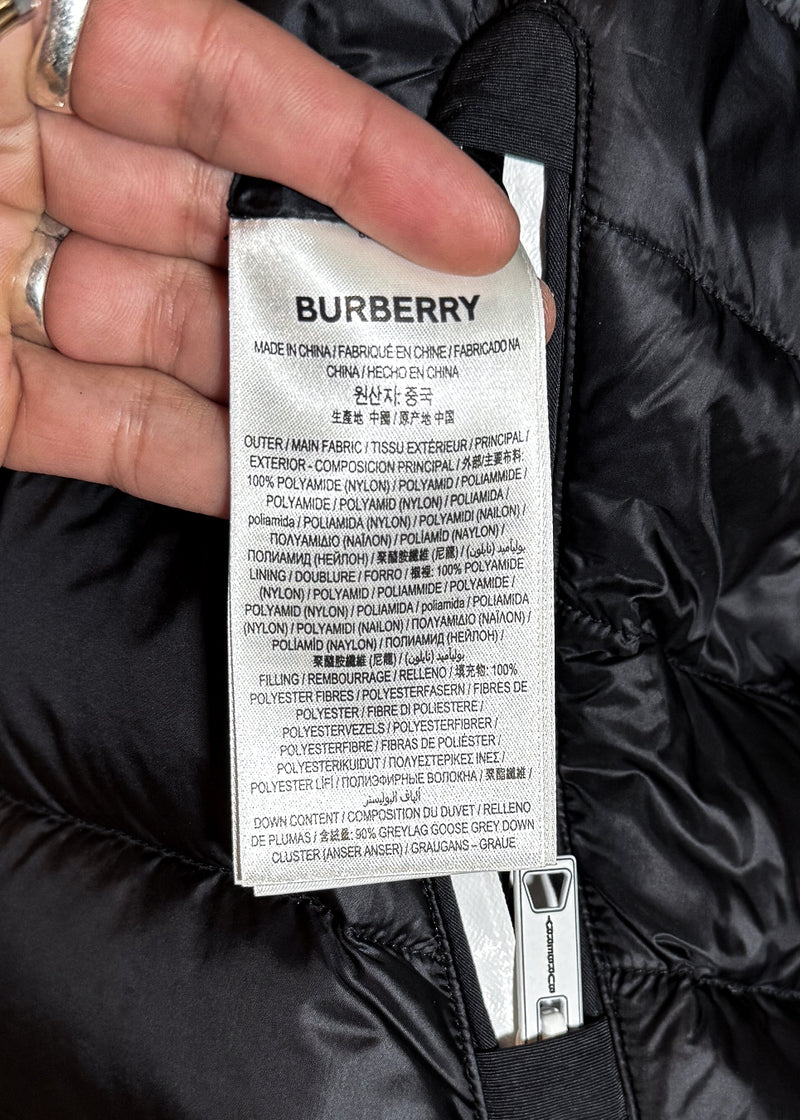 Burberry Barnet Black Down Hooded Jacket