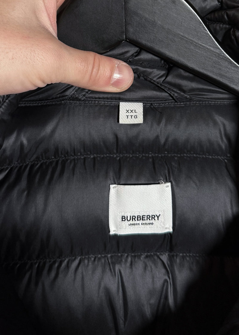 Burberry Barnet Black Down Hooded Jacket