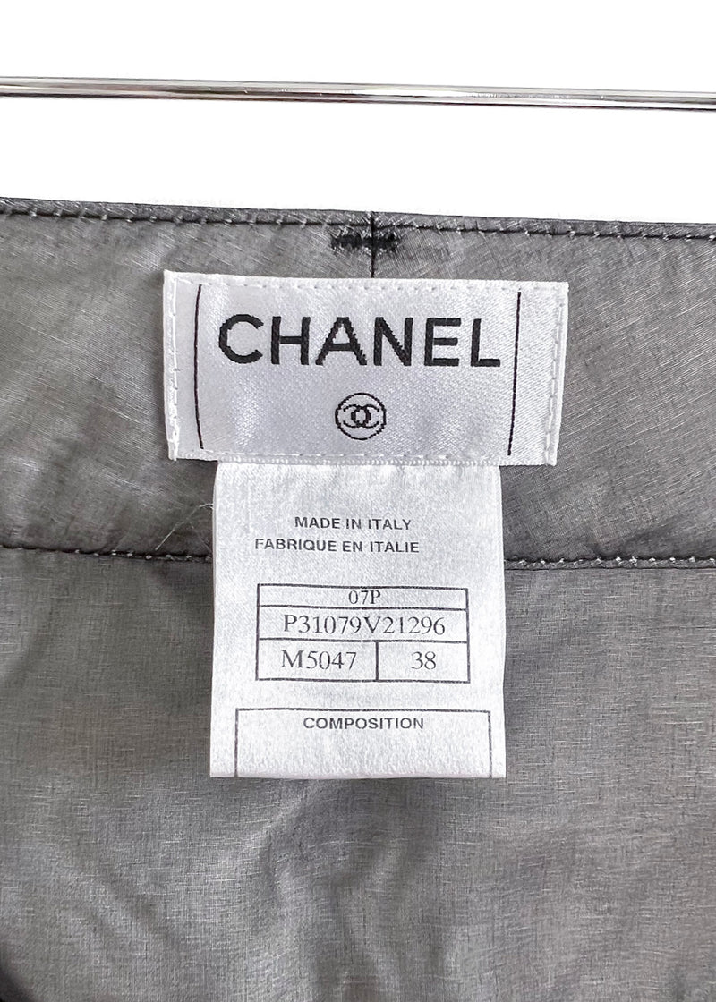 Chanel SS07 Runway Look 29 High-waisted Skinny Grey Trousers