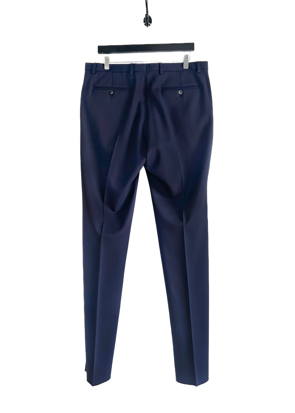 Gucci Navy Blue Wool Blend Classic Trousers