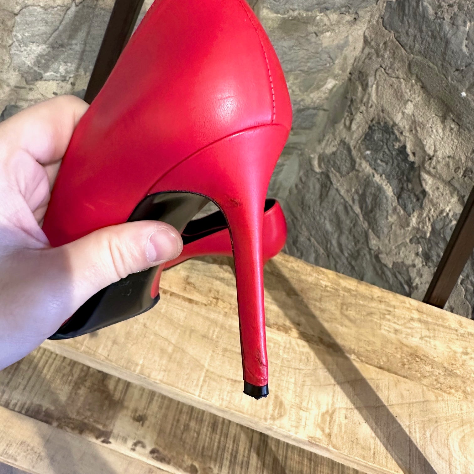 Versace Red Leather Medusa Door Knocker Pumps Boutique LUC S versace-red-leather-medusa-door-knocker-pumps-boutique-luc-s