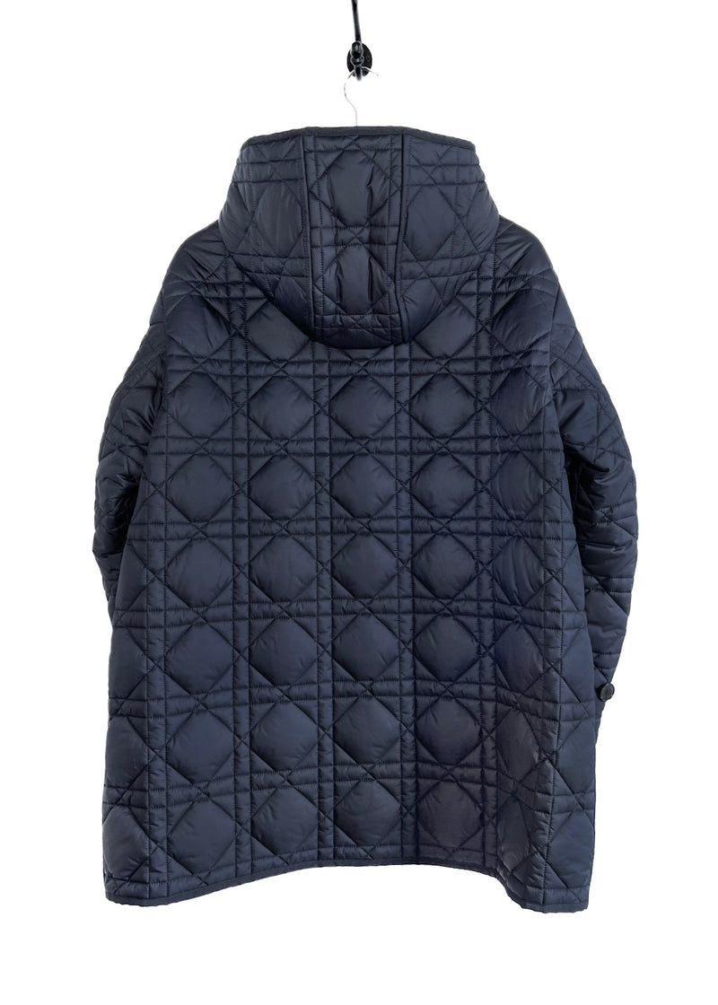 Dior Navy Blue Quilted Macrocannage Field Jacket