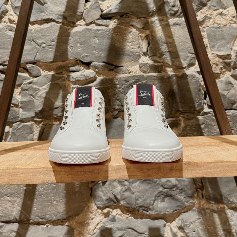 Christian Louboutin White F.A.V. Fique A Vontade Low-top Sneakers