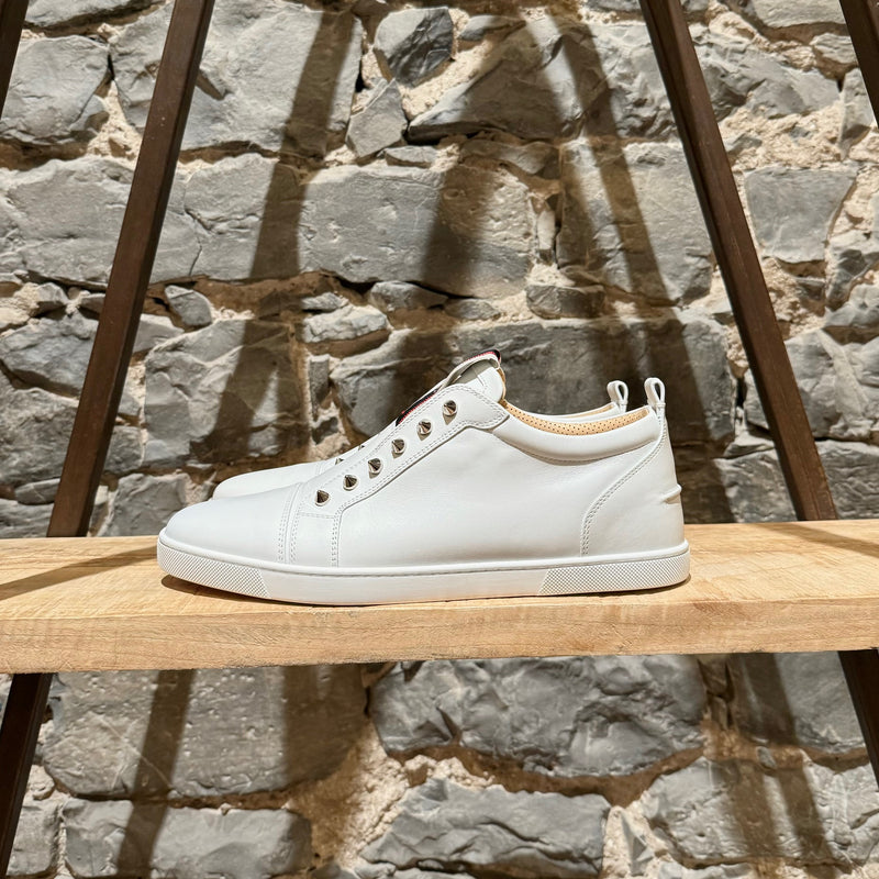 Christian Louboutin White F.A.V. Fique A Vontade Low-top Sneakers