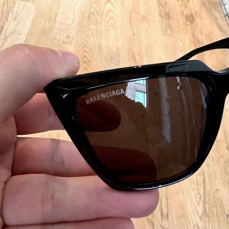 Balenciaga BB0046S Black Cat Eye Sunglasses