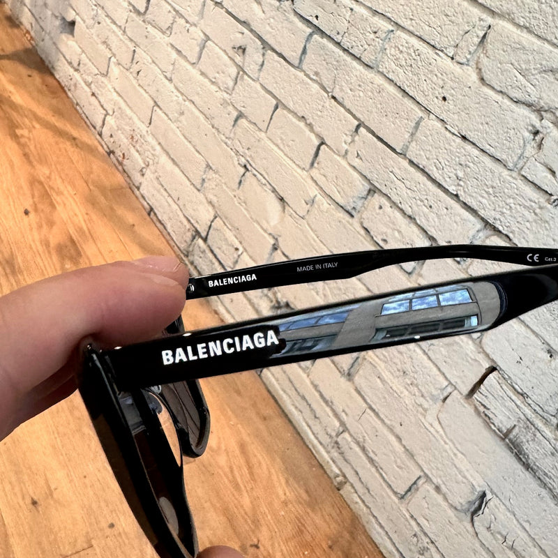 Balenciaga BB0046S Black Cat Eye Sunglasses