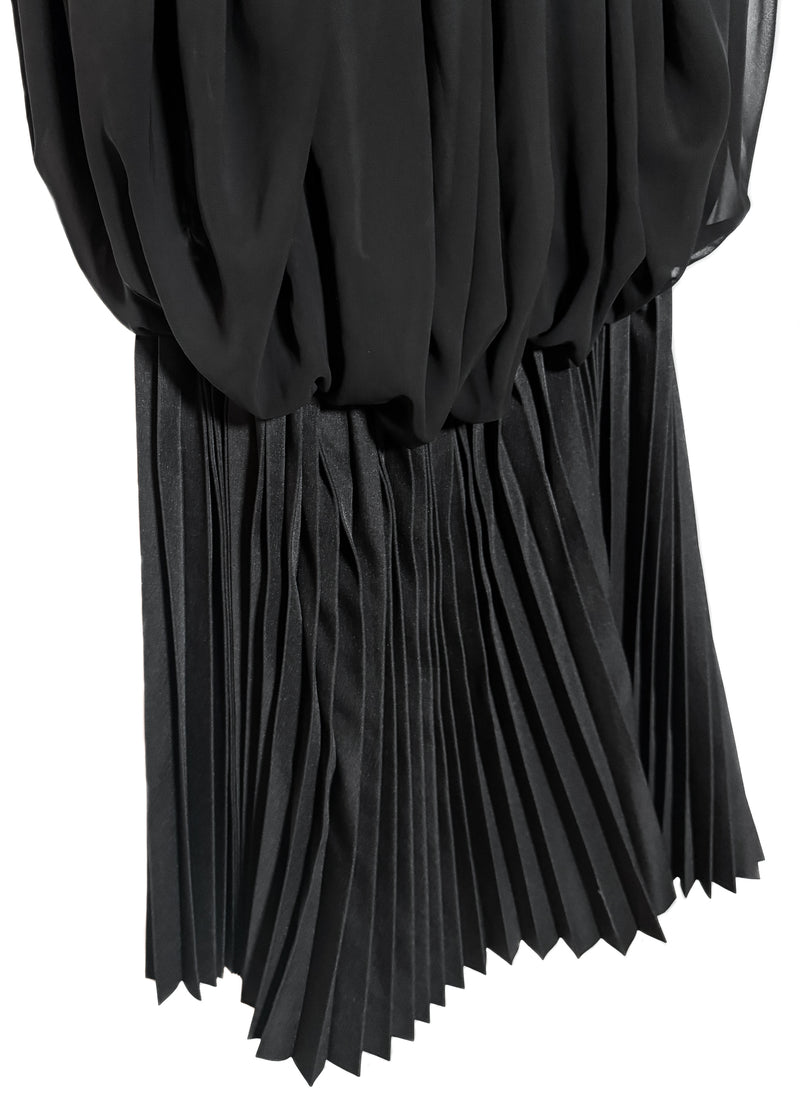 Comme Des Garçons FW2020 Black Pleated Tent Dress