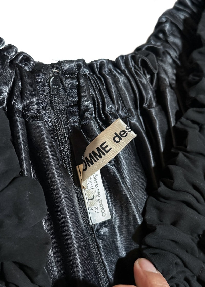 Comme Des Garçons FW2020 Black Pleated Tent Dress