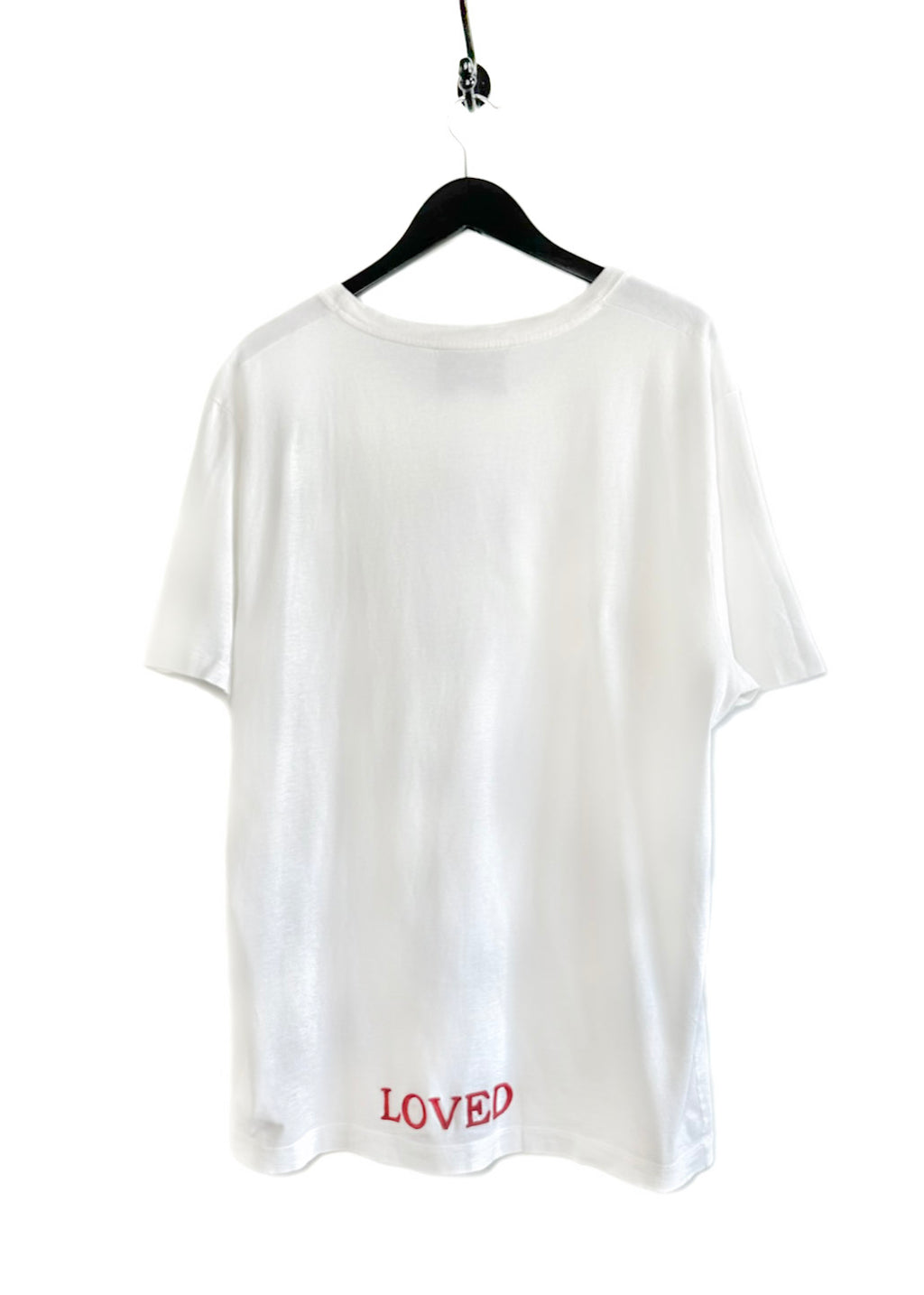 Gucci Heart Dagger Embroidered LOVED White T-shirt