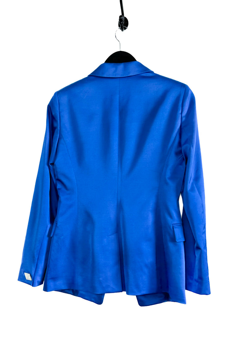 Versace Collection Blue Medusa Buttons Blazer