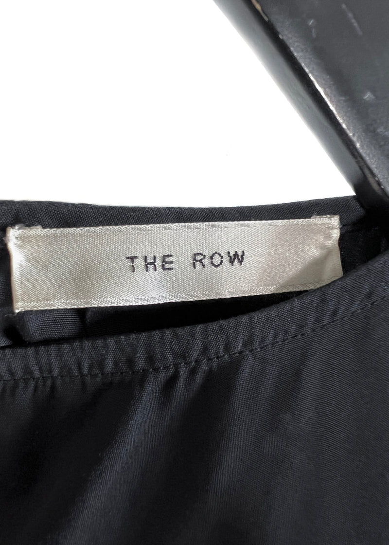 The Row Black Kona Cotton Poplin Top