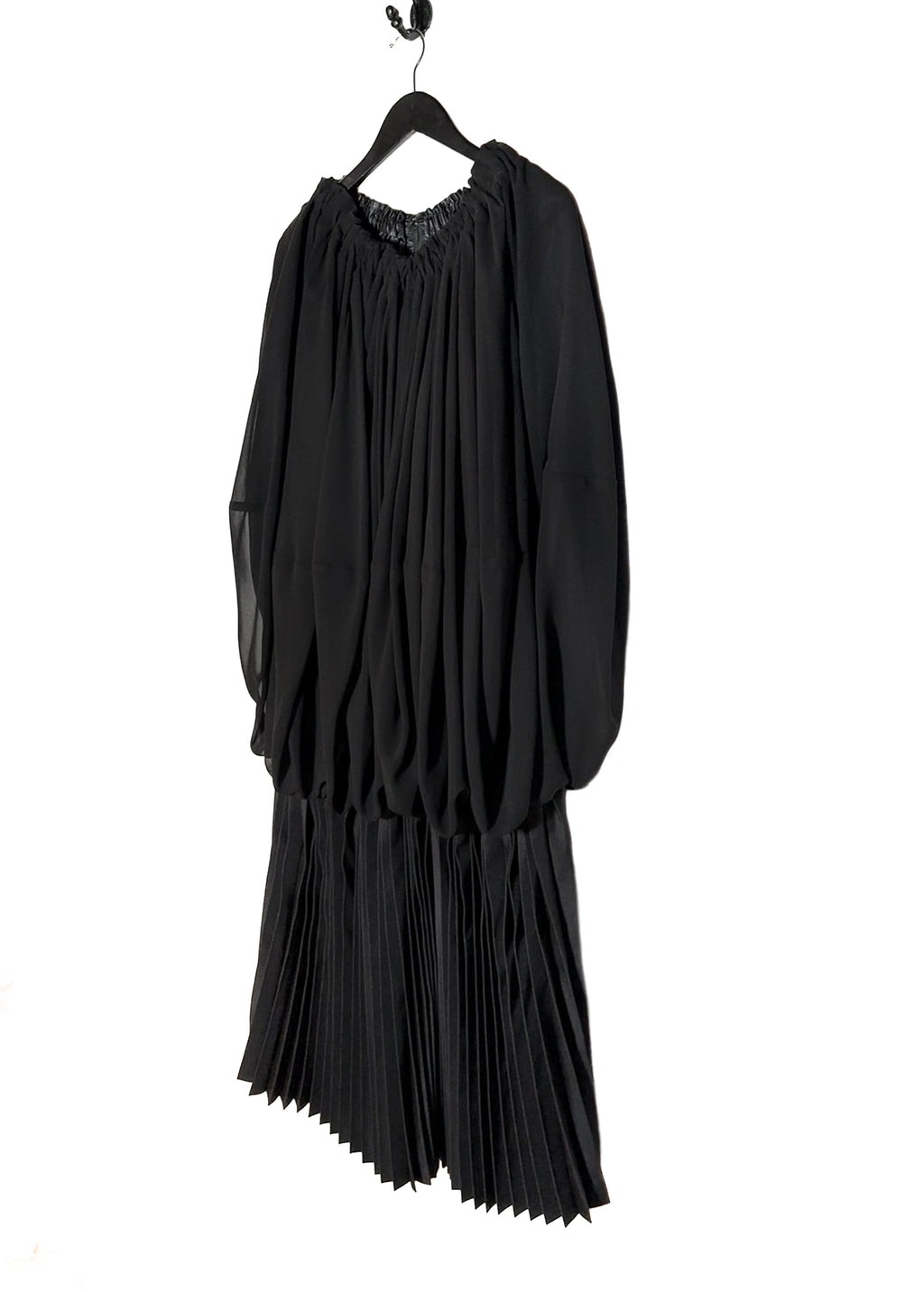 Robe Comme Des Garçons FW2020 noir﻿ plissée style tente