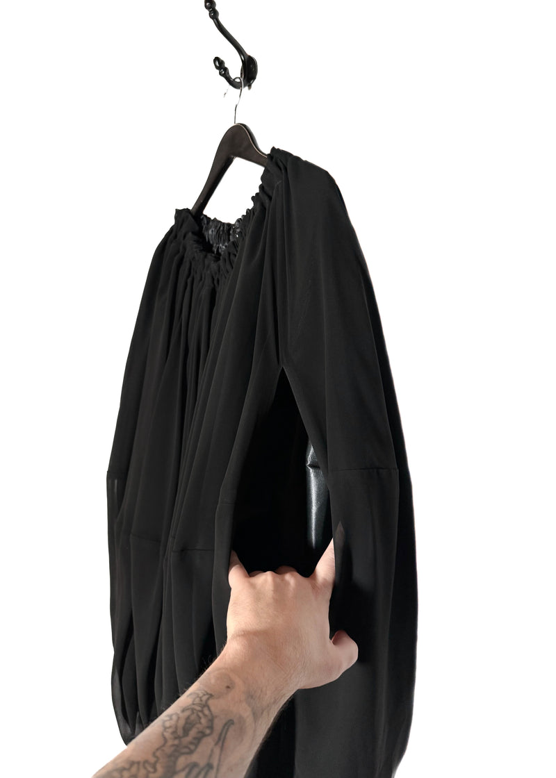 Comme Des Garçons FW2020 Black Pleated Tent Dress