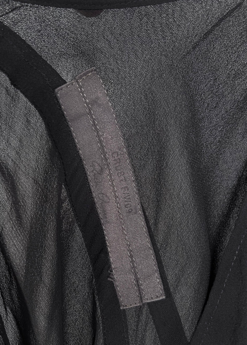 Robe en soie noire Rick Owens Crust 2009