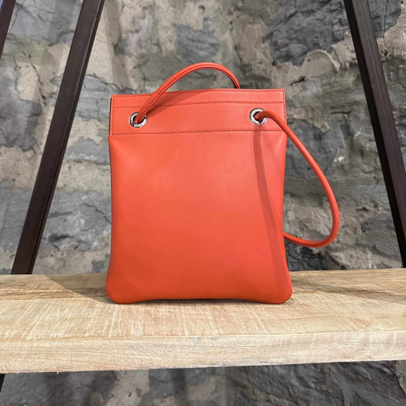 Rose Azalee Swift Leather Hermès Aline Mini Crossbody Bag