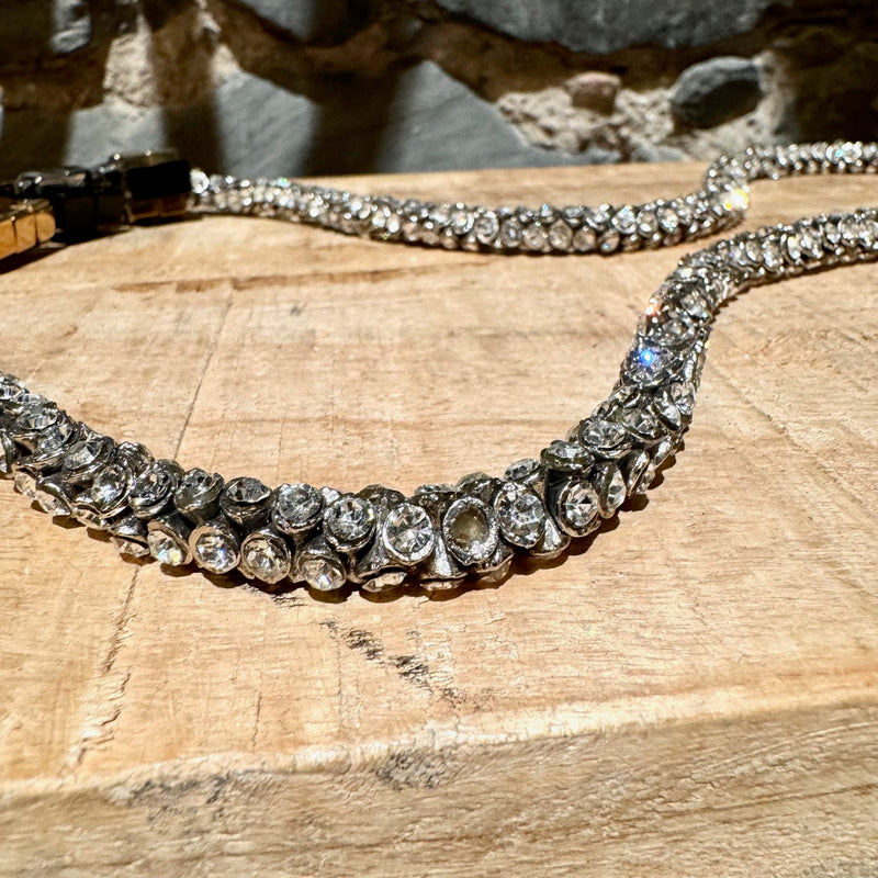 Dries Van Noten Crystal Embellished Stone Accent Sautoir Long Necklace