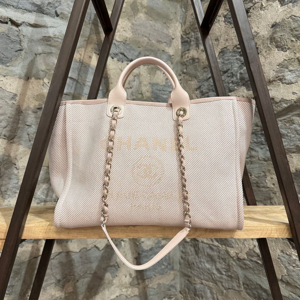 Sac fourre-tout Deauville moyen rose blush Chanel 2020