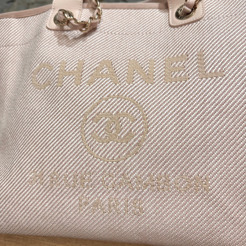 Chanel 2020 Blush Pink Medium Deauville Tote Bag