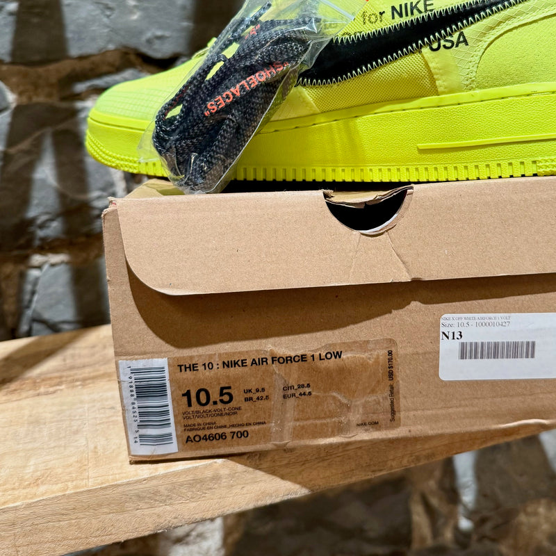 Nike X Off-White The Ten Air Force 1 Volt Low-top Sneakers