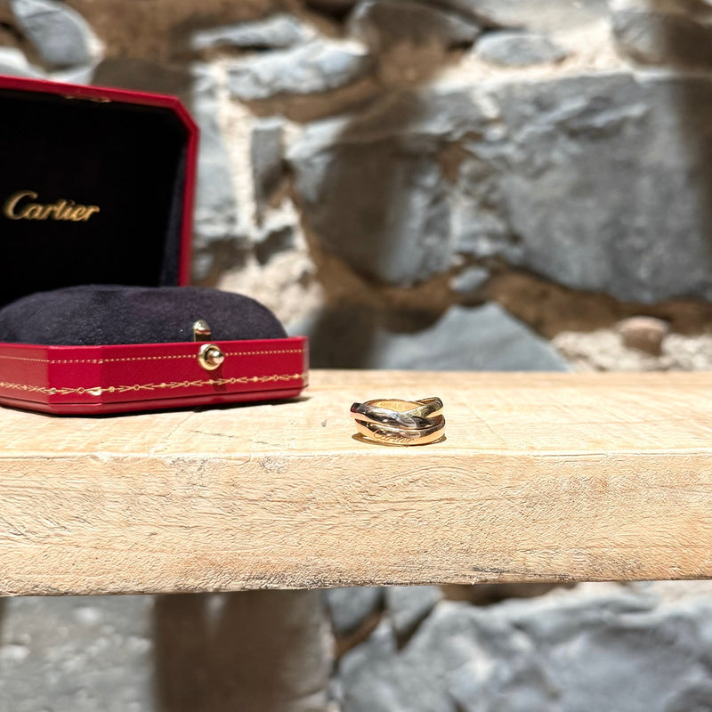 Cartier Classic Trinity Tricolor 18k Gold Ring