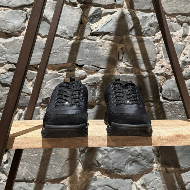 Chanel Black Nylon CC Sneakers