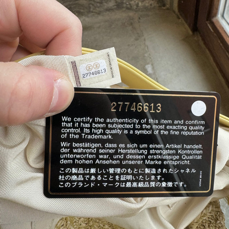 Chanel SS19 Yellow 31 PVC Raffia Shopping Bag