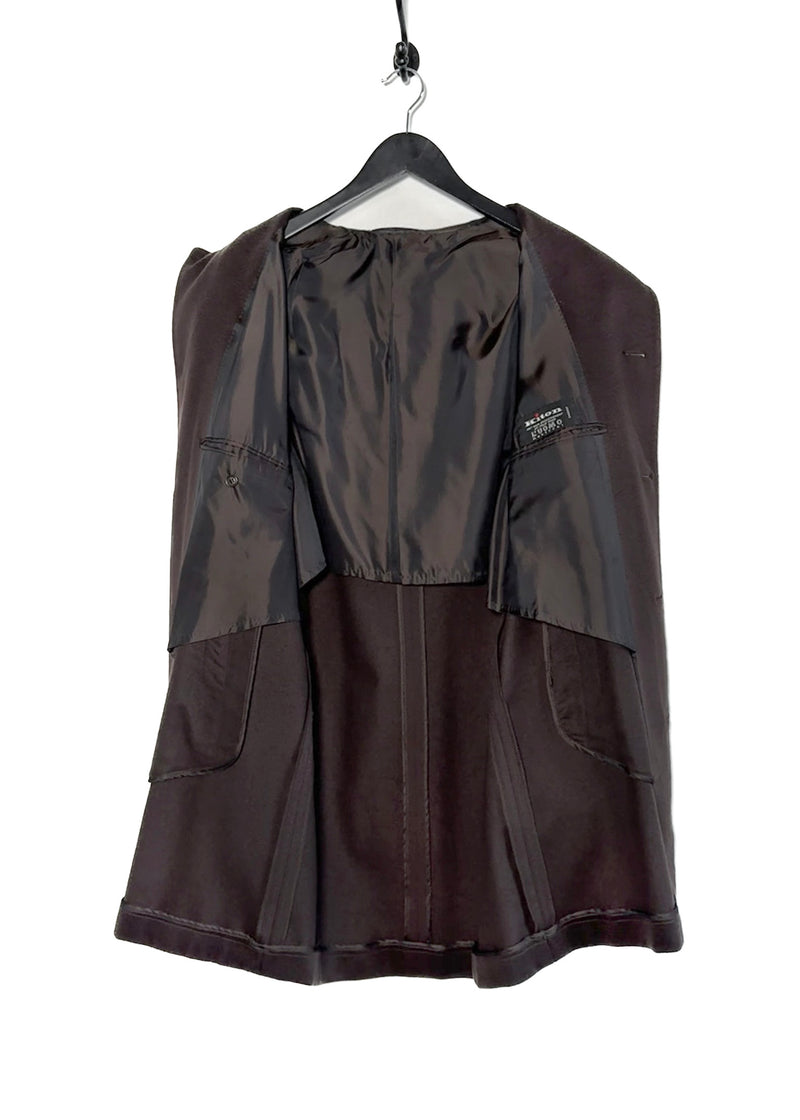 Kiton Brown Cashmere Top Coat