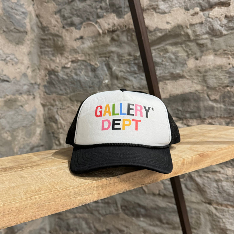 Gallery Dept Multicolour Logo Black Trucker Cap