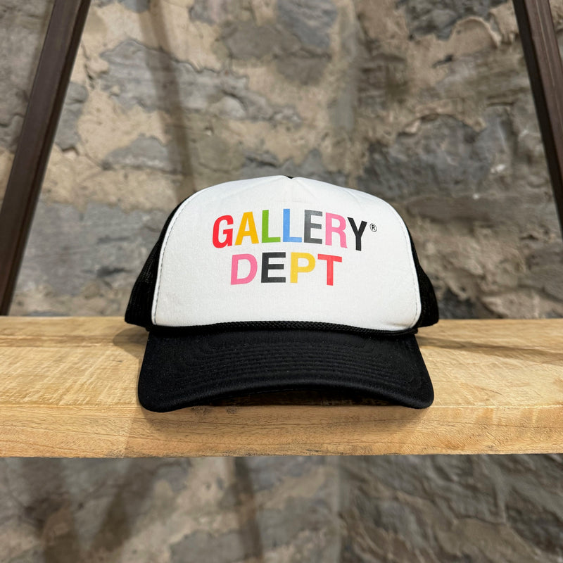Gallery Dept Multicolour Logo Black Trucker Cap