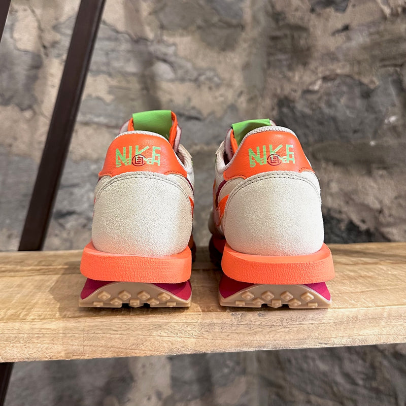 Nike X Sacai X Clot Net Orange Sneakers