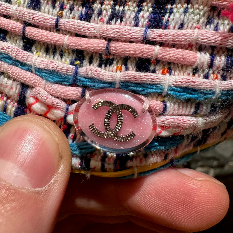 Chanel Pink Fantasy Tweed Cap