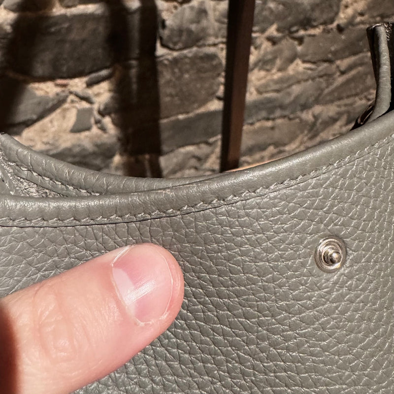 Hermès Gris Meyer Evelyne TPM 16 Crossbody Bag