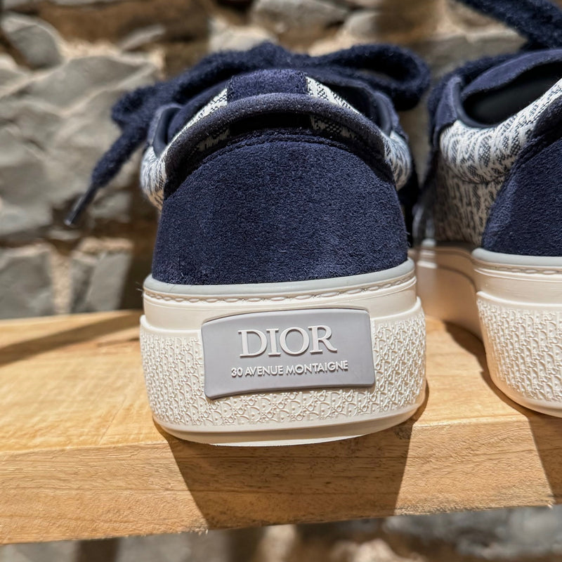 Dior B33 Blue Oblique Denim Low-top Sneakers