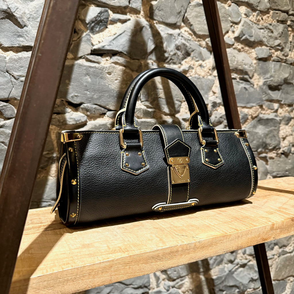 Sac à main noir Louis Vuitton Vintage 2005 Suhali L'Épanoui PM