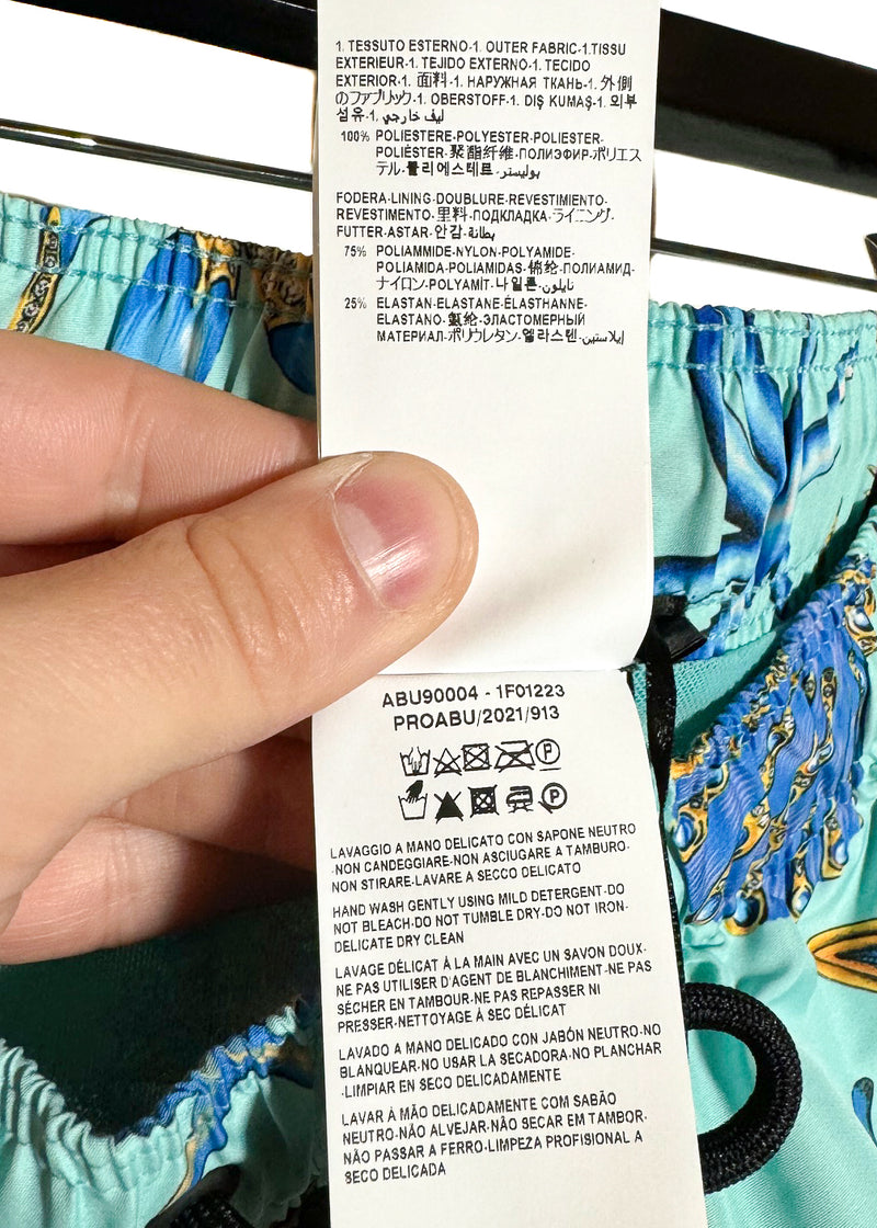 Maillot de bain Versace bleu imprimé Trésor de la Mer