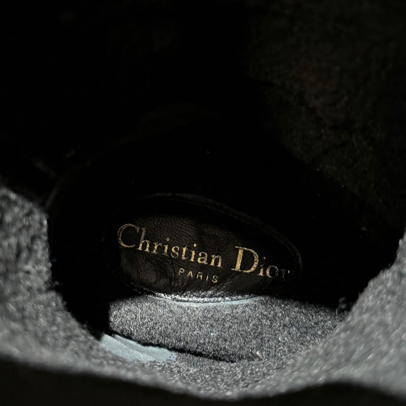 Christian Dior Granville Oblique Velvet Moccasin Boots