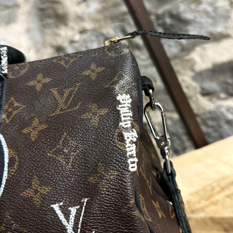 Louis Vuitton X Philip Karto Customized Mickey Fck Vintage Speedy 35 Bag