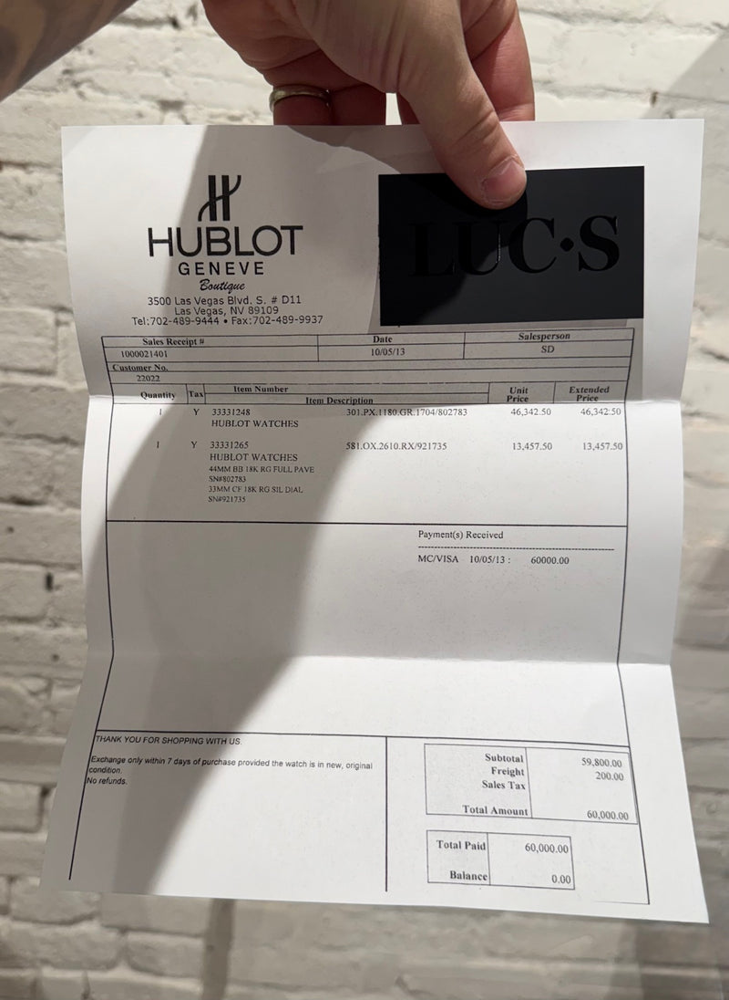 Hublot Classic Fusion King Gold Opaline 33mm Quartz Watch