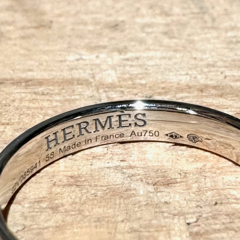 Hermès Ever Herakles White Gold Band Ring