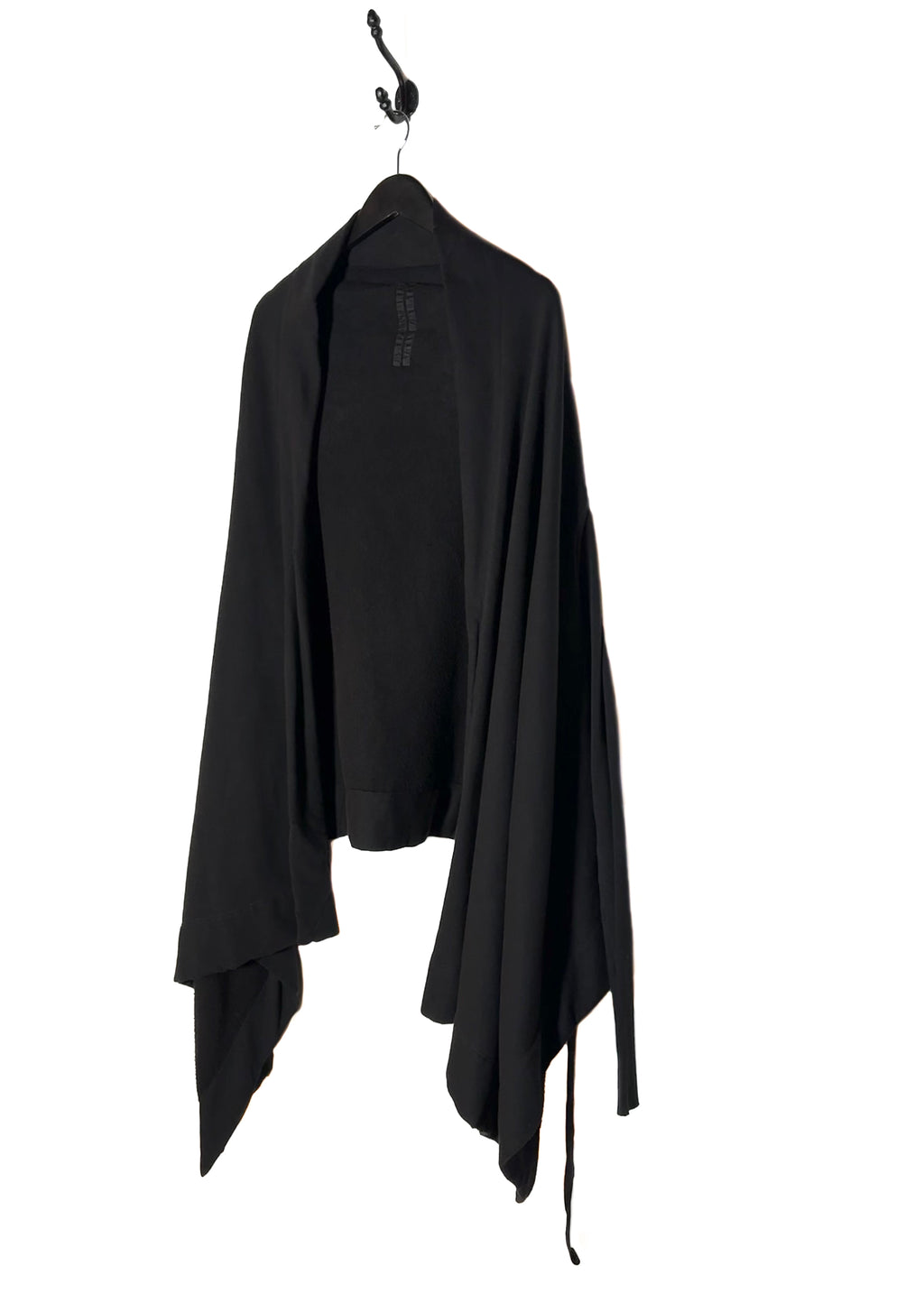 Rick Owens DRKSHDW Black Jersey Open Cardigan Sweater