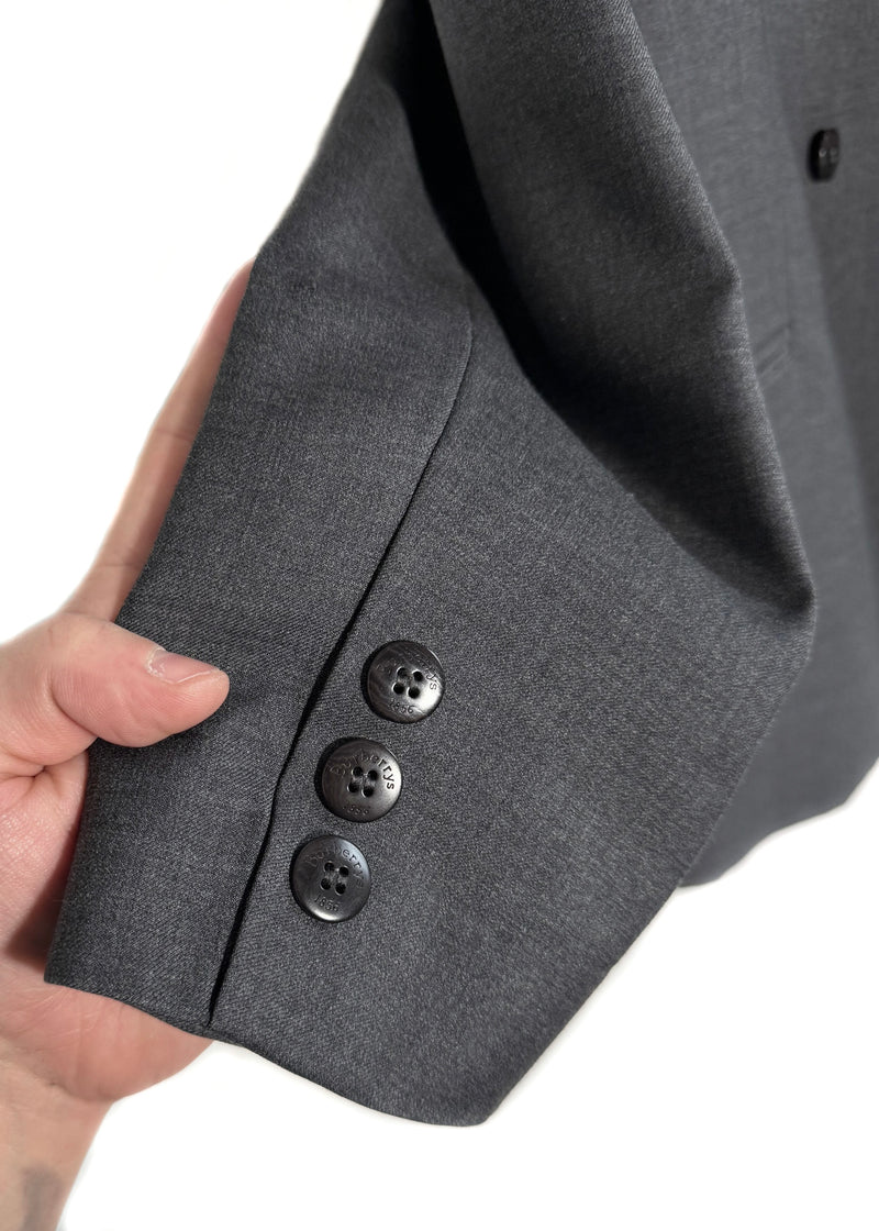 Burberrys' Vintage Grey 2 Buttons Blazer