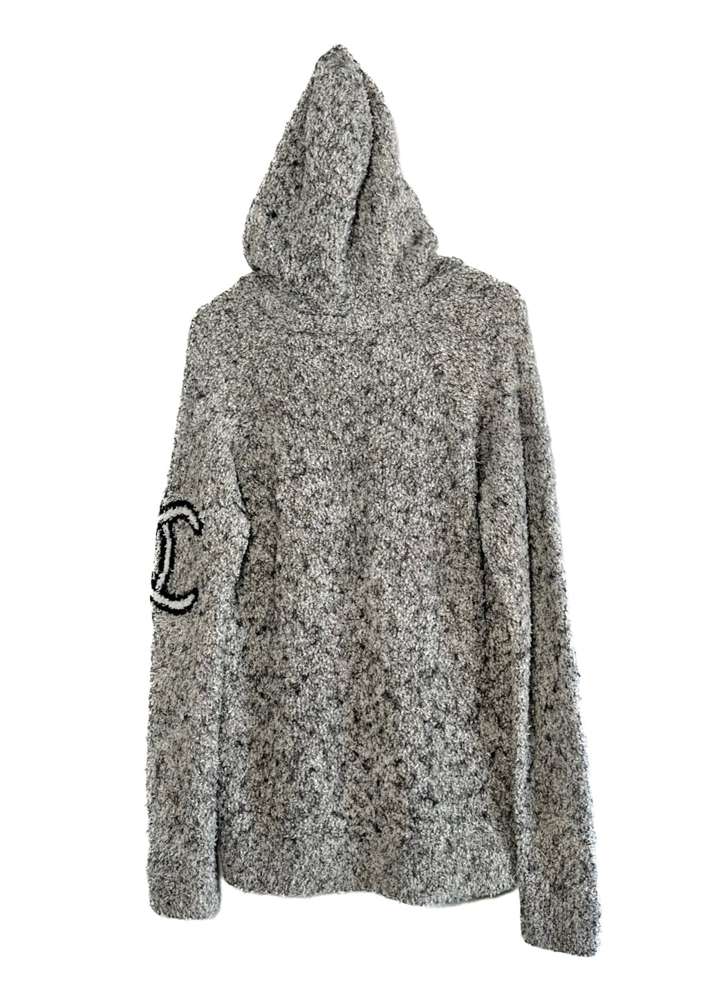 Chanel Rare FW07 Runway Penguin Silk Blend CC Hooded Sweater