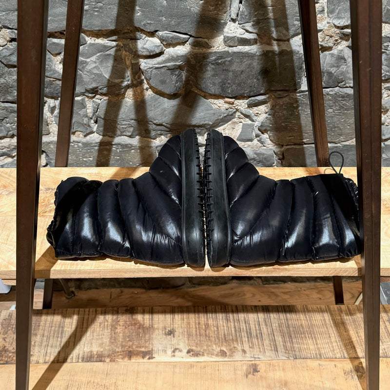 Moncler Black Gaia Quilted Puffer Pocket Boots