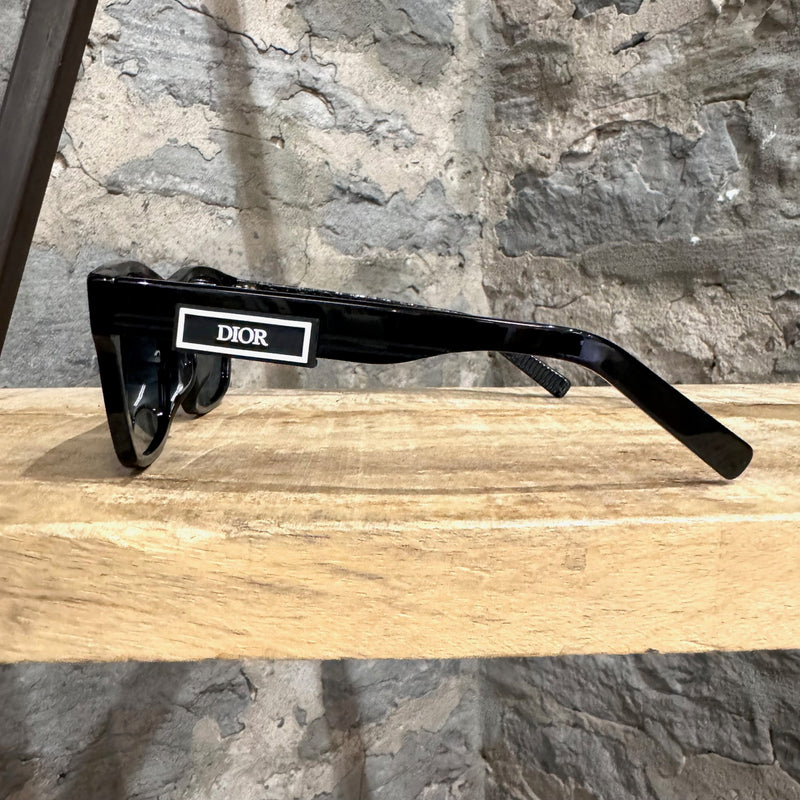Dior B23 S2F Black Rectangular Sunglasses