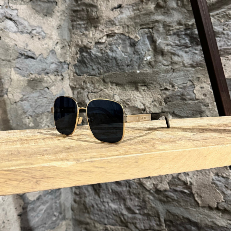 Dior DiorSignature S4U Blue Gold Square Sunglasses