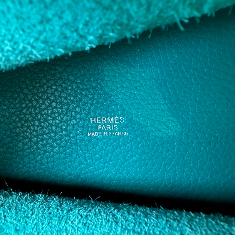 Sac à main Hermès 2016 Picotin 18 Bleu Canard en cuir Clémence