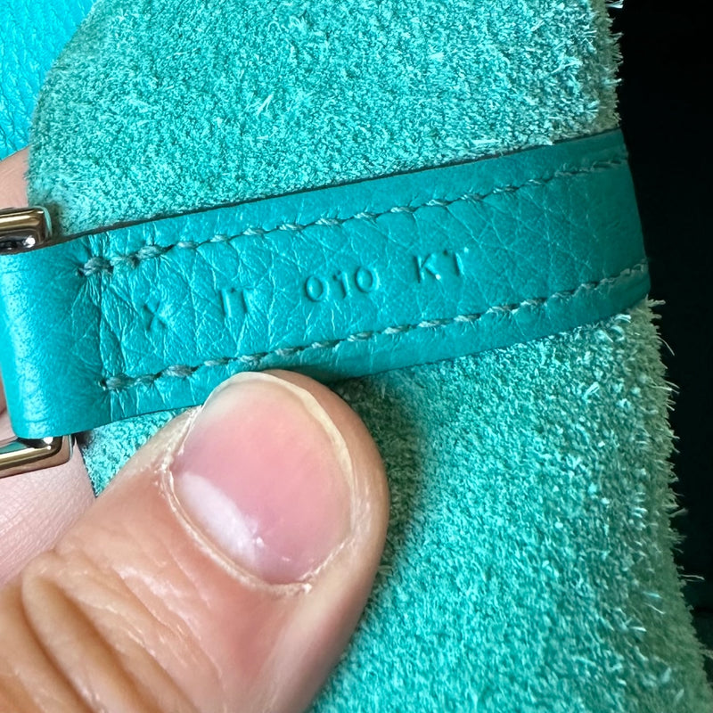 Sac à main Hermès 2016 Picotin 18 Bleu Canard en cuir Clémence