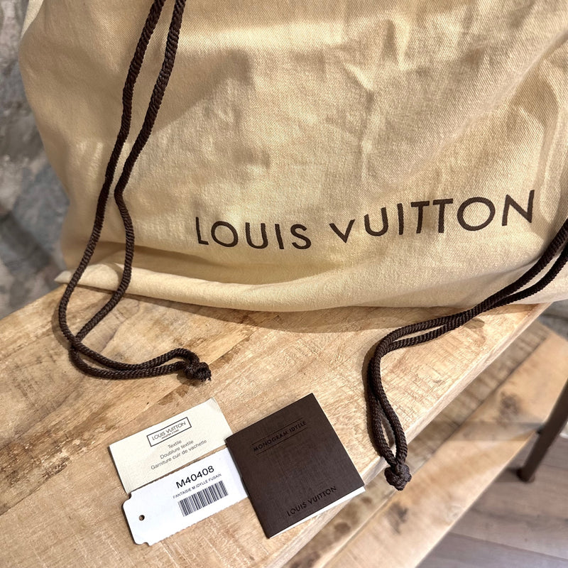 Sac en toile Louis Vuitton Monogram Idylle Fantaisie marron