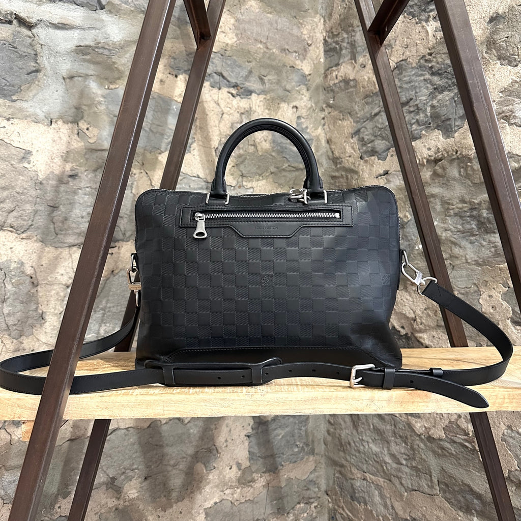 LOUIS VUITTON Business bag N41019 avenue briefcase Damier Infini Black –